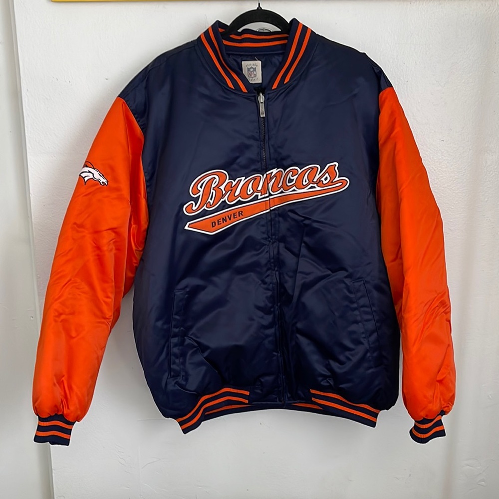 OFFICIAL NFL DENVER BRONCOS GRID IRON Classics  (REVERSIBLE) Jacket  Men's 2XL
